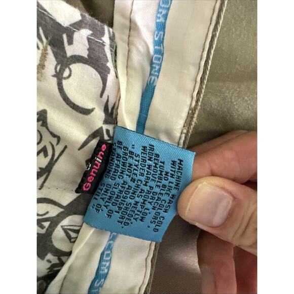 Volcom Shorts Mens Size 36 Beige Chino Corpo Class Skater Casual Y2K - Picture 7 of 11